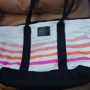 Victoria's Secret Tote Bag - Pink, Orange, and Black